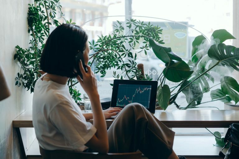 a person sitting at a desk